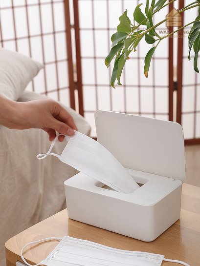 กล่องเก็บ แมสอนามัย,ทิชชู่เปียก , ทิชชู่ CLEAN AND SEALBOX สไตลล์ MINIMAL มินิมอลญี่ปุ่น