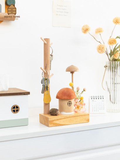 ที่แขวนกุญแจแบบตั้งโต๊ะ,ที่แขวนเครื่องประดับรุ่นบ้านเห็ด LITTLE MUSHROOM HOUSE