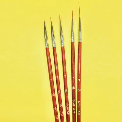 พู่กันเพ้นท์สายเส้น ด้ามไม้