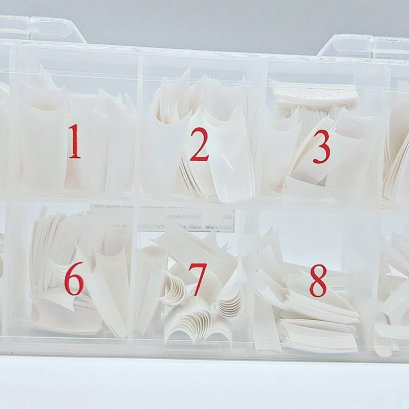 เล็บปลอม PVC สีขาว