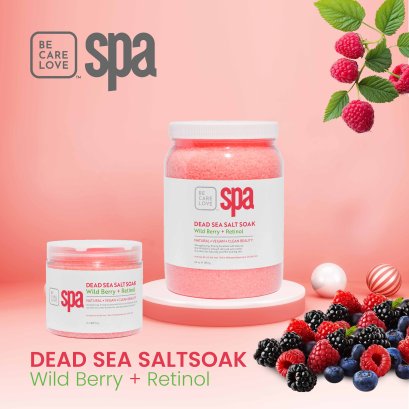 DEAD SEA SALT SOAK WILD BERRY + RETINOL