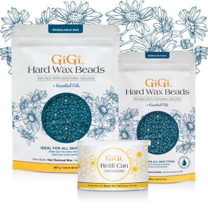 Hard Wax Beads Infused with Soothing Azulene