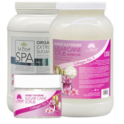 Honey Extreme Sugar Cane Scrub No.5 (ขนาดเล็ก) Honey Extreme Sugar Cane Scrub No.5 (Organic ขนาดใหญ่) Honey Extreme Sugar Cane Scrub Collagen No.5 (ขนาดใหญ่)