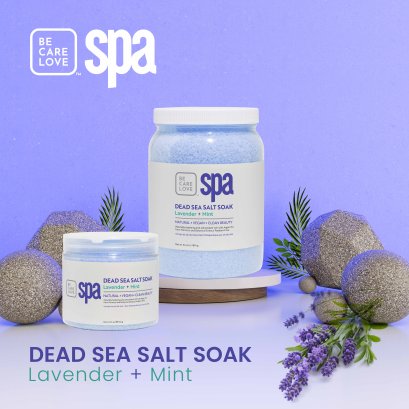 DEAD SEA SALT SOAK LAVENDER + MINT