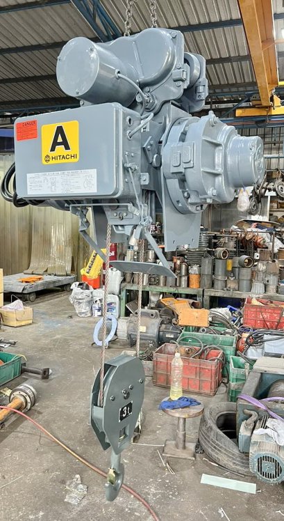 รอกสลิงไฟฟ้า HITACHI ขนาด 3 TON มือสองบิ้วพร้อมใช้งาน