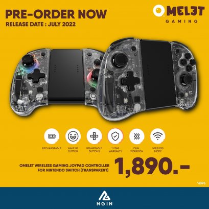 ACC-SWITCH: Omelet Wireless Gaming JoyPad Controller  (TRANSPARENT)