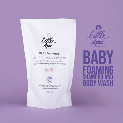 Little Apes - Baby Foaming Shampoo and Body Wash 400 ml. ( Refill )