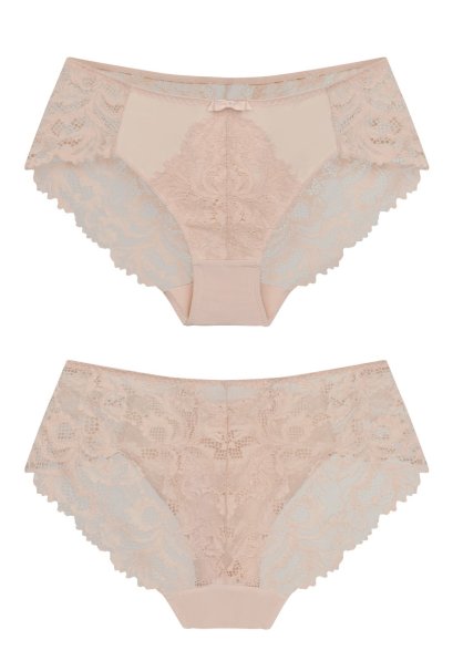 Seamless Lace Low Waist Panty(Peach)