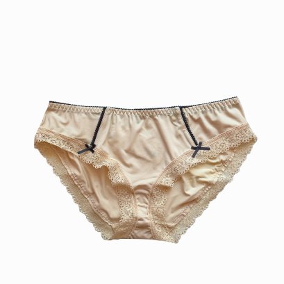 Cream Lace Trim Briefs