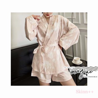 เซ็ตชุดนอน รุ่น Floral Satin Set