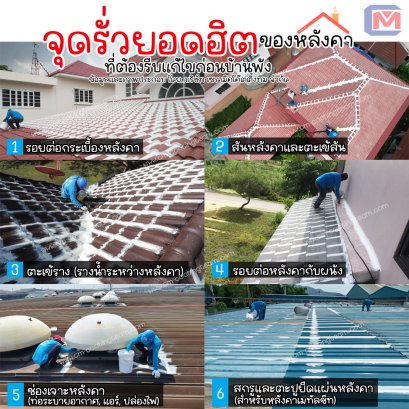 จุดรั่วยอดฮิตของหลังคา