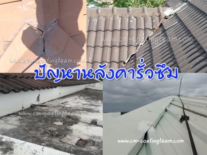 ปัญหาหลังคารั่วซึม แก้ไขหลังคารั่วอย่างไร