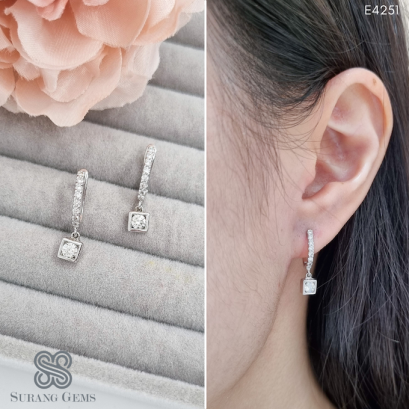 ต่างหูตุ้งติ้ง ต่างหูเพชรไปงาน