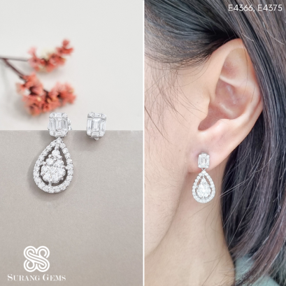 ต่างหูเพชรตุ้งติ้ง ต่างหูเพชรออกงาน