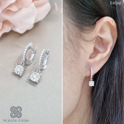 ต่างหูเพชรตุ้งติ้ง