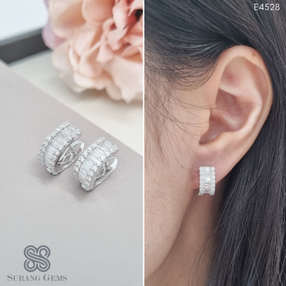 ต่างหูเพชรบาเก็ตห่วง