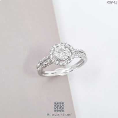 แหวนเพชรประกบ