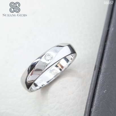 แหวนเพชรผู้ชาย ลายเกลียว