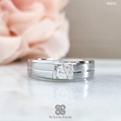 แหวนเพชรผู้ชาย แหวนเพชรเม็ดเดี่ยว