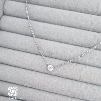 สร้อยจี้เพชรเม็ดเดี่ยว