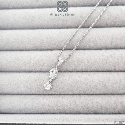 จี้เพชรทรงดอกไม้