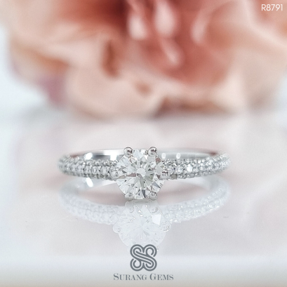 แหวนเพชรชูแต่งงาน ใบเซอร์GIA