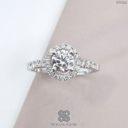 แหวนเพชรล้อมฮาโล 50ตัง