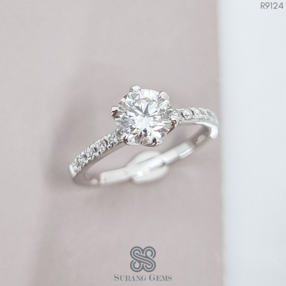 แหวนเพชรชู แหวนแต่งงานเพชรพรีเมียมไซส์ premium size