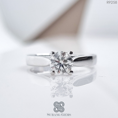 แหวนเพชรเม็ดเดี่ยว รุ่น4หนามเตย