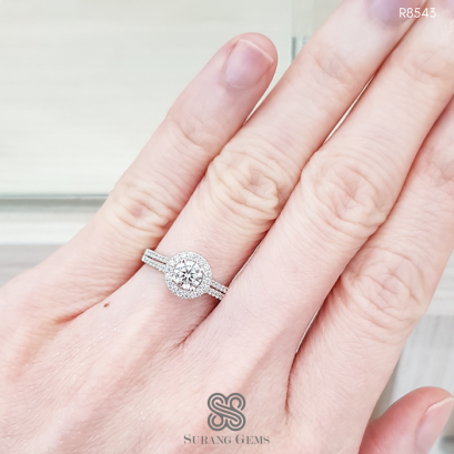 Halo Engagement Ring