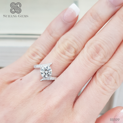 แหวนเพชร 1 กะรัต ใบเซอร์GIA