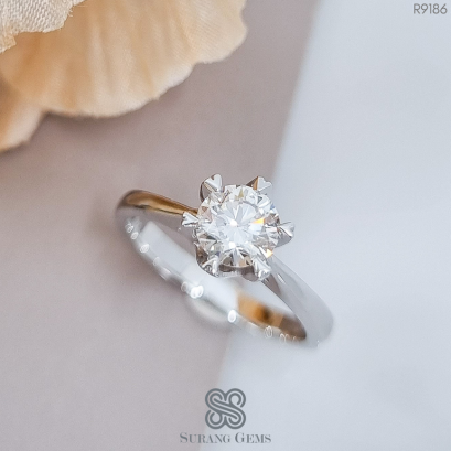 แหวนเพชรเม็ดเดี่ยว