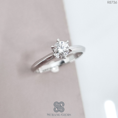 แหวนเพชรเม็ดเดี่ยว แหวนแต่งงานเพชร เซอร์GIA