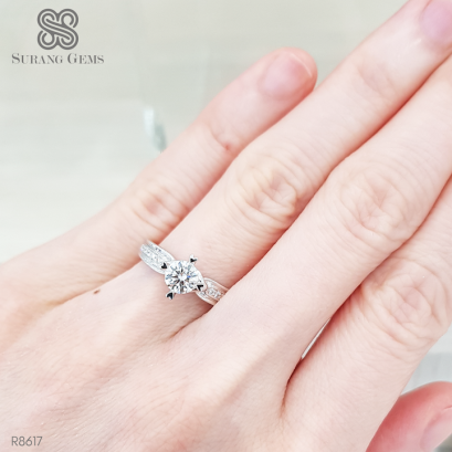 แหวนแต่งงานแหวนหมั้น เพชร50ตัง