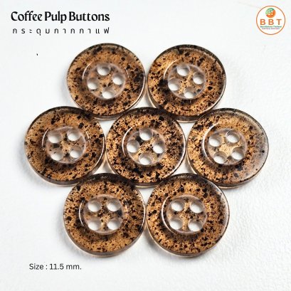 Coffee​ Pulp Button​s  ( Eco - Friendly Buttons Collection )
