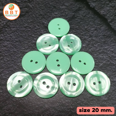 Turbine Buttons Green pearl 20 mm.