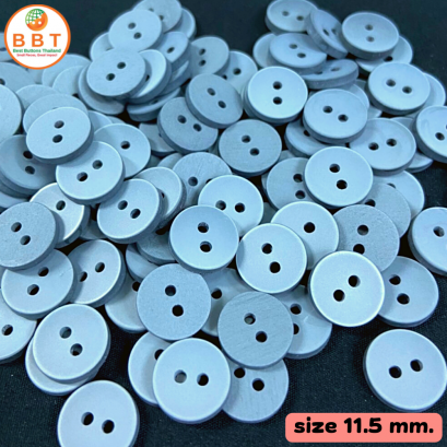 Button 2 holes, gray, size 11.5 mm.