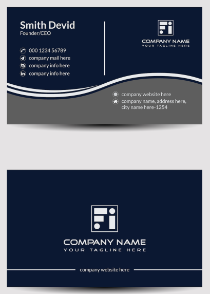 นามบัตรหน้าหลัง100ใบ