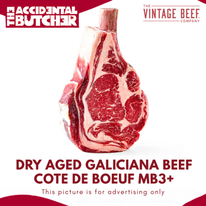 (Chilled) Dry Aged Vintage Galiciana Beef Cote de Boeuf MB3+ (800-900g)