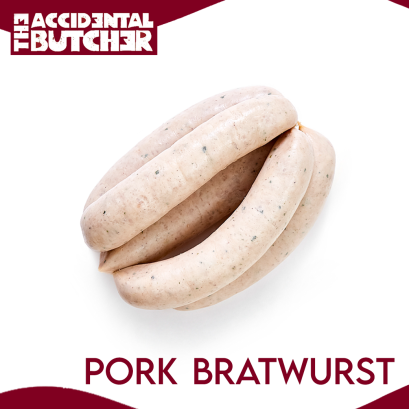 Pork Bratwurst Sausages 180-200g (2pcs)