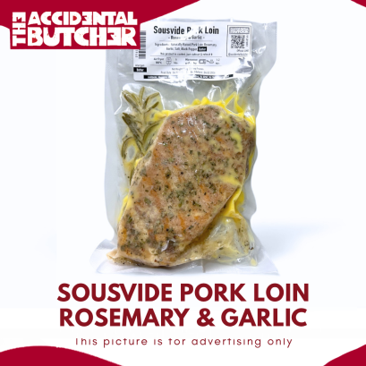 (Frozen) Sousvide Pork Loin - Rosemary &amp; Garlic (200g)