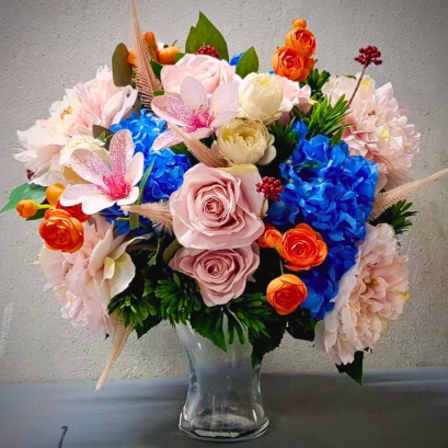 แแจกันดอกไม้ประดิษฐ์ ของขวัญแสดงความยินดี หรือ ตกแต่งสำนักงาน ดีไซน์ Luxury ดอกไม้ประดิษฐ์เกรดพรีเมียม สวยหรูทนทาน สะท้อนรสนิยม"