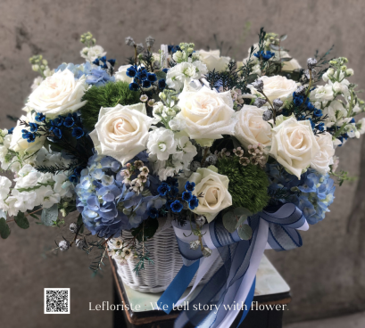 กระเช้าดอกไม้สด  Grace  68 I Le Floriste