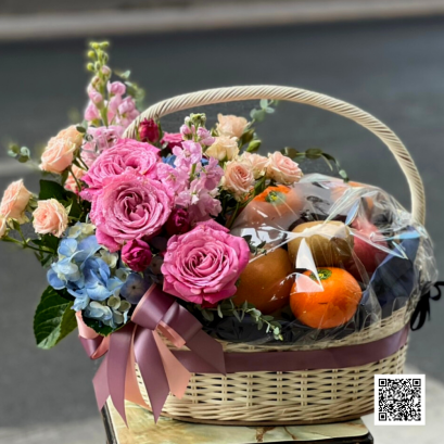 กระเช้าผลไม้พรีเมี่ยมเพื่อสุขภาพ Le Floriste ของขวัญผู้ใหญ่ จัดส่ง (รูปที่ 157