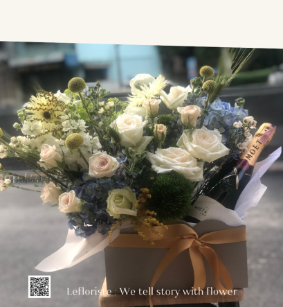 กระเช้าผลไม้พรีเมี่ยมเพื่อสุขภาพ Le Floriste ของขวัญแสดงความยินดี พร้อมส่ง