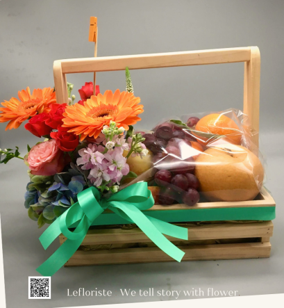 กระเช้าผลไม้พรีเมี่ยมเพื่อสุขภาพ Le Floriste ของขวัญผู้ใหญ่ จัดส่ง (รูปที่ 31