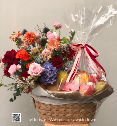 กระเช้าผลไม้พรีเมี่ยมเพื่อสุขภาพ Le Floriste ของขวัญผู้ใหญ่ จัดส่ง (รูปที่ 105