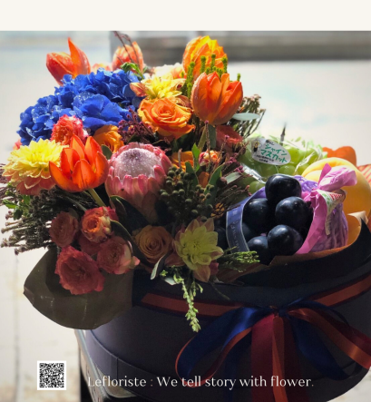 กระเช้าผลไม้พรีเมี่ยมเพื่อสุขภาพ Le Floriste ของขวัญผู้ใหญ่ จัดส่ง (รูปที่ 13