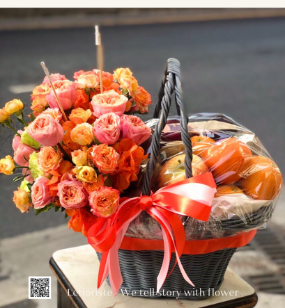 กระเช้าผลไม้พรีเมี่ยมเพื่อสุขภาพ Le Floriste ของขวัญผู้ใหญ่ จัดส่ง (รูปที่ 8