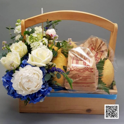 กระเช้าผลไม้พรีเมี่ยมเพื่อสุขภาพ Le Floriste ของขวัญผู้ใหญ่ จัดส่ง (รูปที่ 141